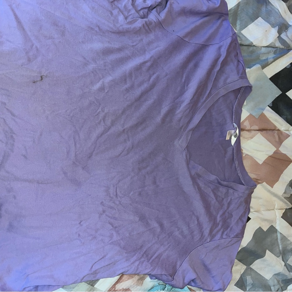 Soft Purple Relaxed Short Sleeve Tee